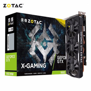 ZOTAC 索泰 GTX1660 SUPER X GAMING OC HA 游戏显卡