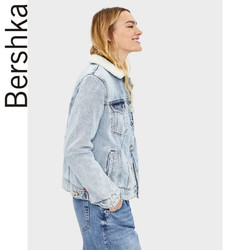 Bershka女士 2019秋冬人造羊羔毛牛仔外套 06273916433