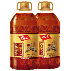 九三非转基因食用油压榨古法笨榨三级大豆油 5L*2桶 *4件