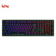 ikbc  R400 108键  RGB背光游戏机械键盘 黑色  cherry银轴