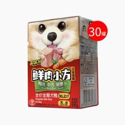 开饭乐 狗狗主食罐头 鸭肉牛肉胡萝湿粮 190g*30盒