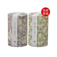 Kameyama 和遊系列线香 薰衣草香味 约90g+和遊系列线香 绿茶香味 约90g