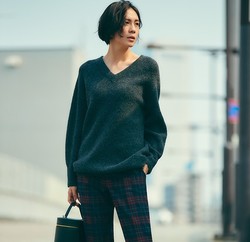 UNIQLO 优衣库 420517  V领针织长衫