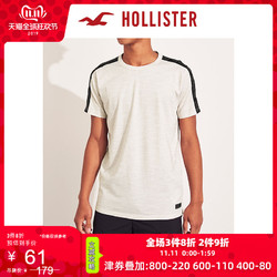 Hollister2019年秋季新品Logo款图案圆领短袖T恤 男 106312-1 双11爆款