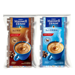 Maxwell House 麦斯威尔 三合一速溶咖啡 原味/特浓 100条