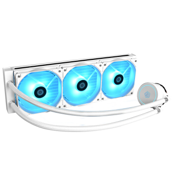 ID-COOLING AURAFLOW X 360 SNOW 一体式水冷散热器 360冷排