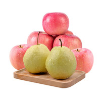 花果鲜 冰糖心富士苹果 9粒+冰糖酥梨 9粒 果径70-80mm