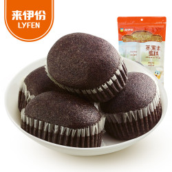 来伊份黑米蒸蛋糕240g早餐面包糕点休闲零食米糕小点心来一份 *2件