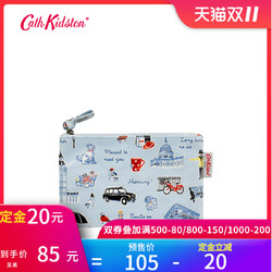 Cath Kidston2019春季新款伦敦符号印花拉链收纳包女 小巧零钱包