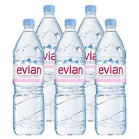 有券的上：evian 依云 矿泉水 1.5L*6瓶 *6件