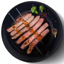 烧范儿 整切经典黑椒牛排 5片装 900g *3件