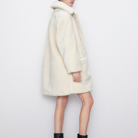 ZARA 02969256712 女士抓绒大衣