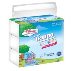 Tempo/得宝 抽纸 4层90抽软抽*(3+1)包（儿童版）（天然无味） 面巾纸餐巾纸卫生抽纸巾