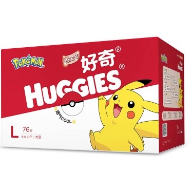 Huggies 好奇 铂金装 婴儿纸尿裤 L76片 *4件