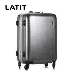 LATIT 全PC铝框旅行拉杆箱 拉丝银色 22寸