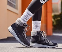 38女神节预售：Skechers 斯凯奇 16677 女士羊羔绒拼接休闲靴