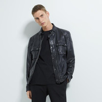 ZARA 00706356800 男士皮夹克