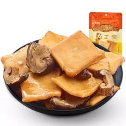 来伊份香菇豆干素食豆腐干豆制品小包装香干山椒味125g *34件