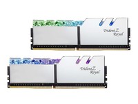 芝奇 16GB(8Gx2)套装 3600 DDR4 台式机内存 皇家戟RGB灯条花耀银