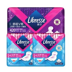Libresse 薇尔 Libresse 薇尔 日夜组合卫生巾套装 （240mm*10p*2包+420mm*6p）+维达 棉韧立体美3层100抽*20包软抽