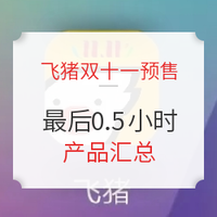 最后0.5小时：2019天猫双11・飞猪预售产品