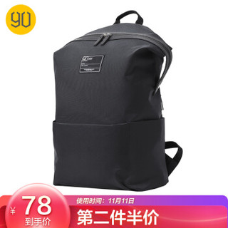 11日0点：90分 笔记本电脑包 时尚休闲双肩包 轻盈大容量书包 防泼水背包 黑色