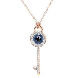 SWAROVSKI 施华洛世奇 5437517 DUO EVIL EYE 恶魔之眼钥匙项链