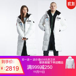 phenix菲尼克斯羽绒服男女保暖秋冬新防风羽绒服挪威队PF972OT06 白色WT款式一 S