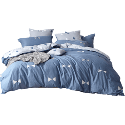 Dohia/多喜爱 四件套全棉纯棉北欧ins床单三件套床上用品1.8m挪威幻境