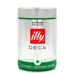 意利（illy）意式浓缩低因咖啡粉 250g/罐 黑咖啡 进口咖啡粉 原味咖啡 意大利进口