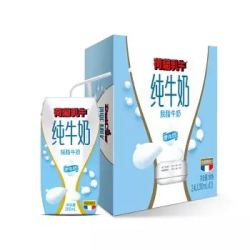 荷兰乳牛 法国原装进口 脱脂纯牛奶 200ml*12 *6件