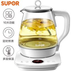苏泊尔(SUPOR)养生壶 煮茶壶 壶电茶壶1.5L煮茶器 玻璃 SW-15YJ28