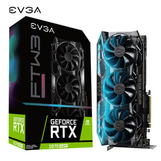 EVGA RTX 2070SUPER FTW3 ULTRA 8G显存1815MHz骨灰级高频