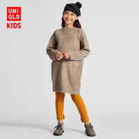 优衣库 UNIQLO 童装/女童 柔软圆领连衣裙 422121