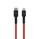ZMI紫米苹果MFI认证PD快充编织线/数据线USB-C to Lightning充电线适用于iPhoneX/XS Max/XR/8红色0.3米AL872