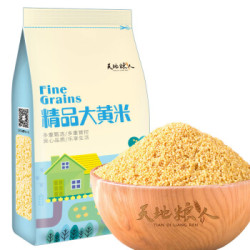 天地粮人 精品 大黄米1kg(黍米 黄黏米 粽子米 粗粮杂粮 大米伴侣) *2件