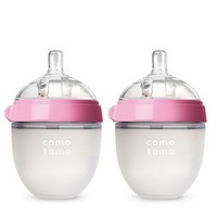移动端：comotomo 可么多么 婴儿防胀气宽口径硅胶绿色奶瓶 150ml 2个