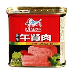 古龙食品 肉罐头 午餐肉340g *5件