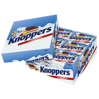 银联专享：Knoppers 牛奶榛子巧克力威化饼干 25g*24包