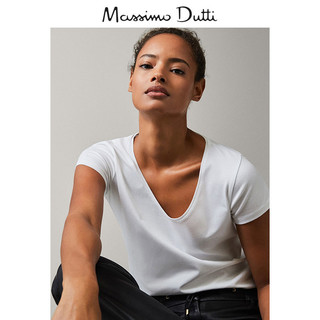 Massimo Dutti 女装 素色棉质 T恤 06870900250