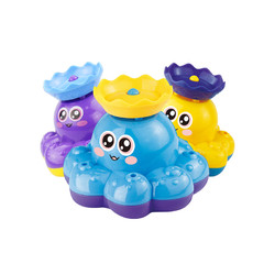 huanqi環奇兒童小噴泉會旋轉自動噴水電動八爪魚玩具寶寶洗澡玩水戲水玩具 *3件