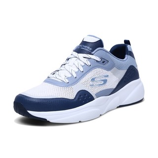 SKECHERS 斯凯奇 SPORT系列 Meridian 男士休闲运动鞋 666087/WBL 白色/蓝色 39