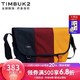 TIMBUK2美国天霸拼色邮差包经典单肩包信使包男女帆布斜挎包 黄色/红色 XS