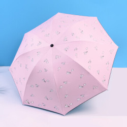 YUBAO 雨宝 清新纸飞机太阳伞三折防晒伞