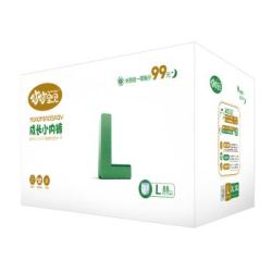 妙妙宝贝 超薄透气拉拉裤 成长小内裤男女通用 裤型纸尿裤箱装 L码88片