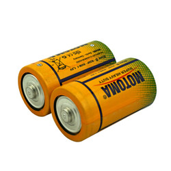 雷欧（motoma） 1号碳性电池R20大号电池煤气灶热水器手电筒适用 2节装