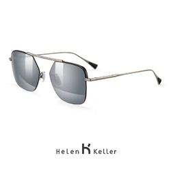 海伦凯勒新款男士商务方框墨镜偏光太阳镜开车驾驶镜金属框潮8753