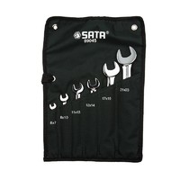 SATA 世达 6件 全抛光双开口扳手组套 