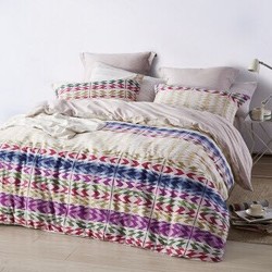 LOVO家纺  安赫拉之梦 纯棉磨毛暖绒床上四件套 1.8米床 +凑单品