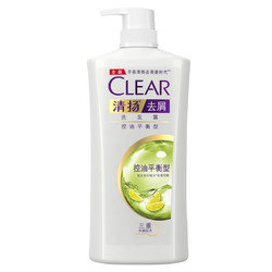 清扬(CLEAR)去屑洗发水 控油平衡1KG 所有发质 所有人群 *2件